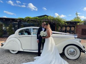 Classic White Jaguar Wedding Car Hire